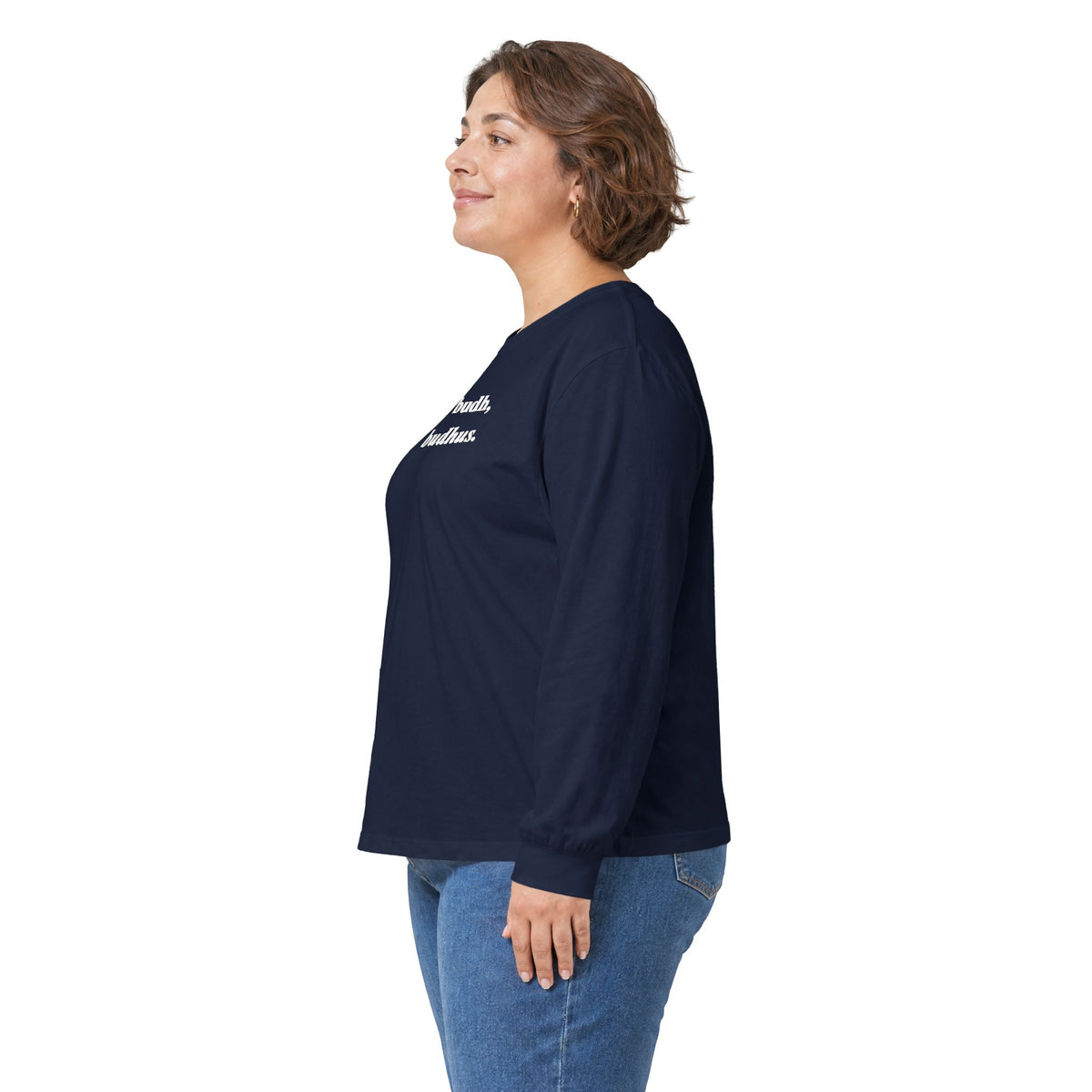 "happy budh, budhus" long sleeve tee